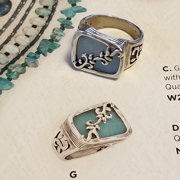 Silpada Sterling Silver & Blue Quartz Ring - Picture 11 of 13